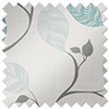 Tribal Leaves, Blue Turquoise - Roller Blind